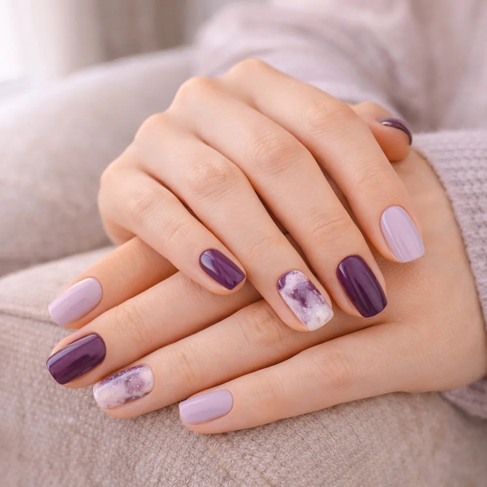 Cosmic Lila Gel Nagelstrips Kit