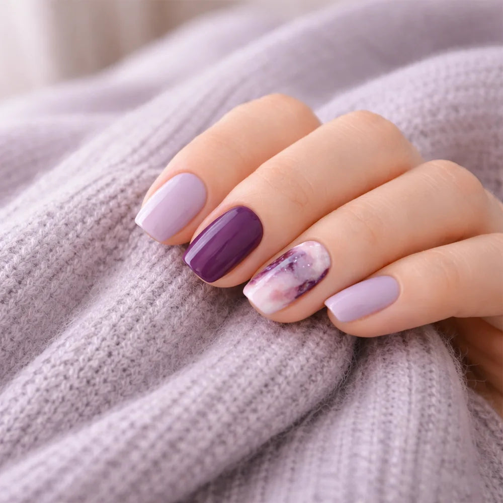 Cosmic Lila Gel Nagelstrips Kit