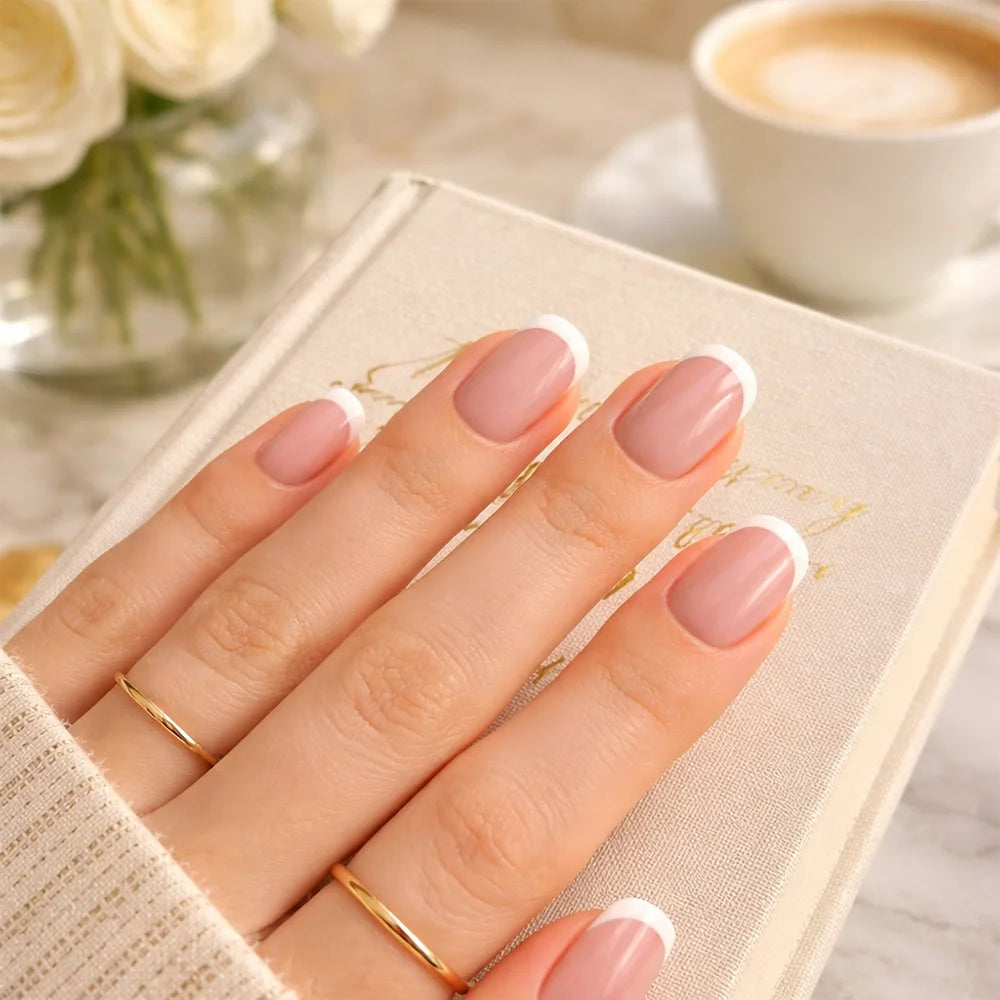 French White Gel Nagelstrips Kit