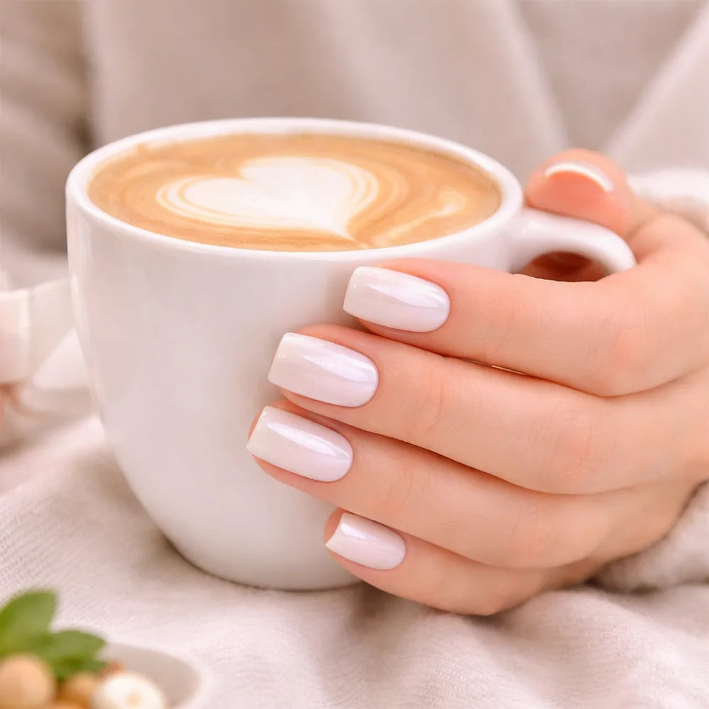 Pearl White Gel Nagelstrips Kit