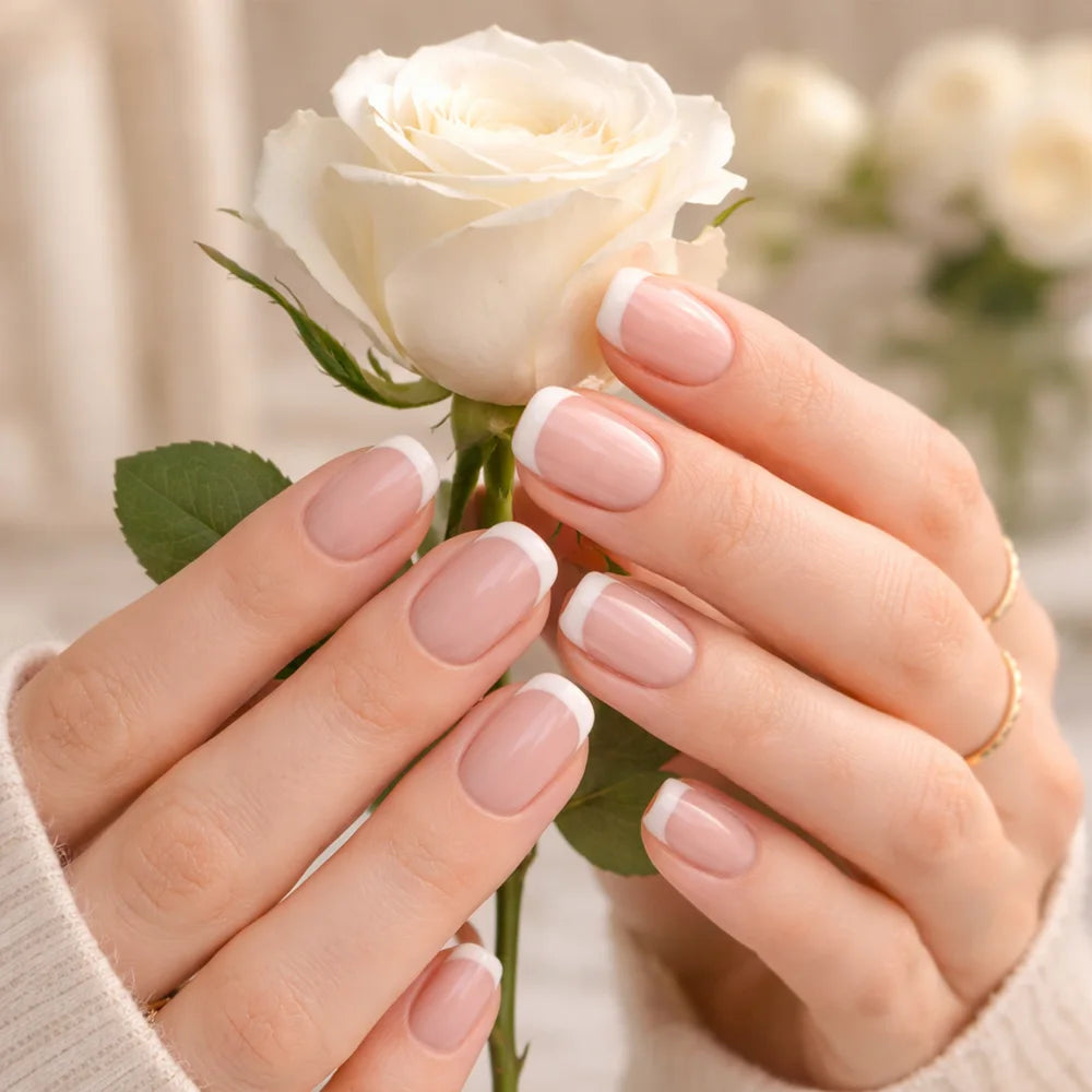 French White Gel Nagelstrips Kit