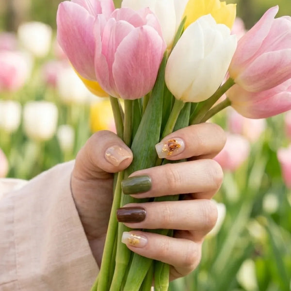 Olive Mocha Gel Nagelstrips Kit