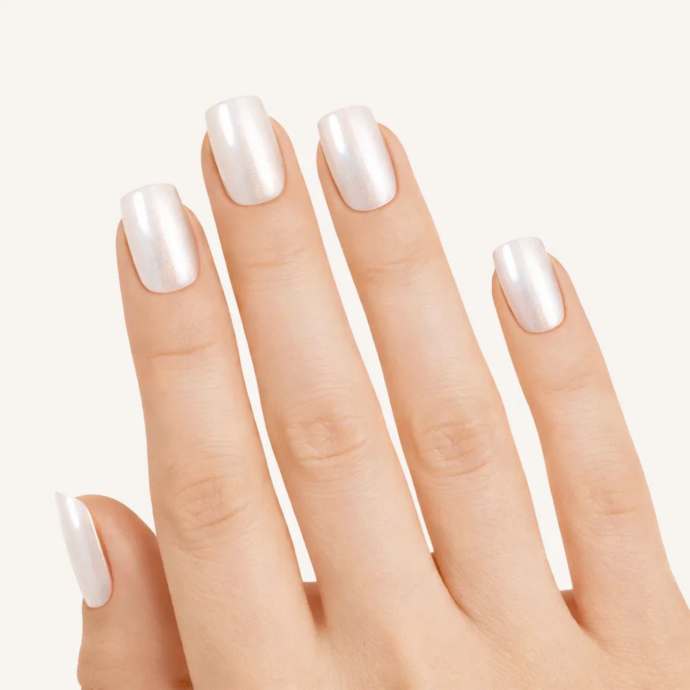 Pearl White Gel Nagelstrips Kit