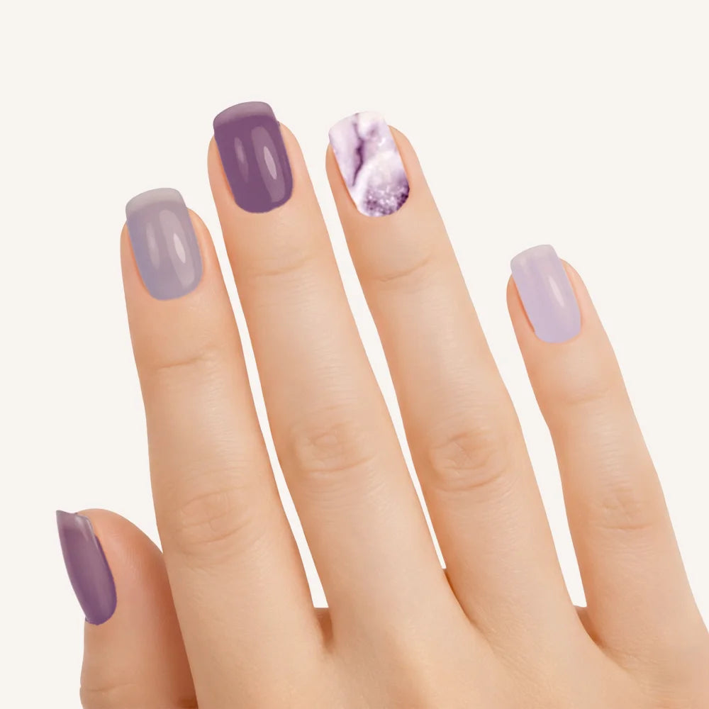 Cosmic Lila Gel Nagelstrips Kit