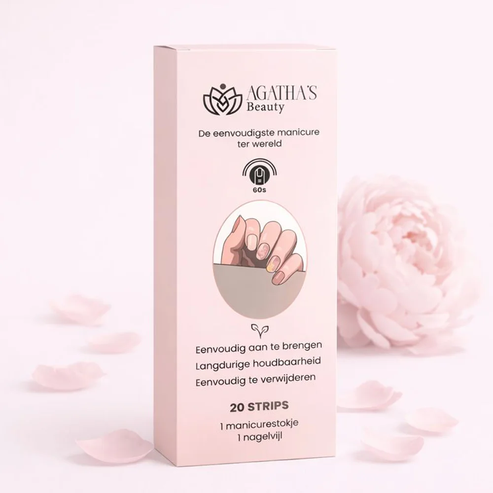 Silk Pink Gel Nagelstrips Kit